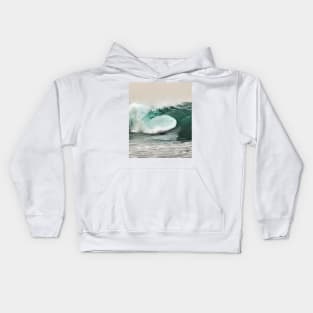 Ocean Blue Waves Kids Hoodie